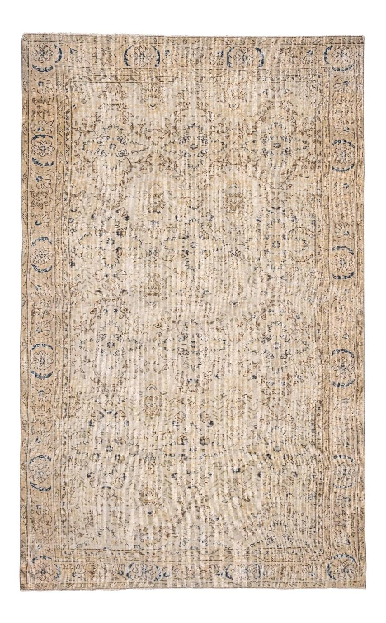 Vintage Turkish Oushak rug 188x300 cm