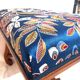 Colorful Louis XIV Style Bench with Sheep Bone Base