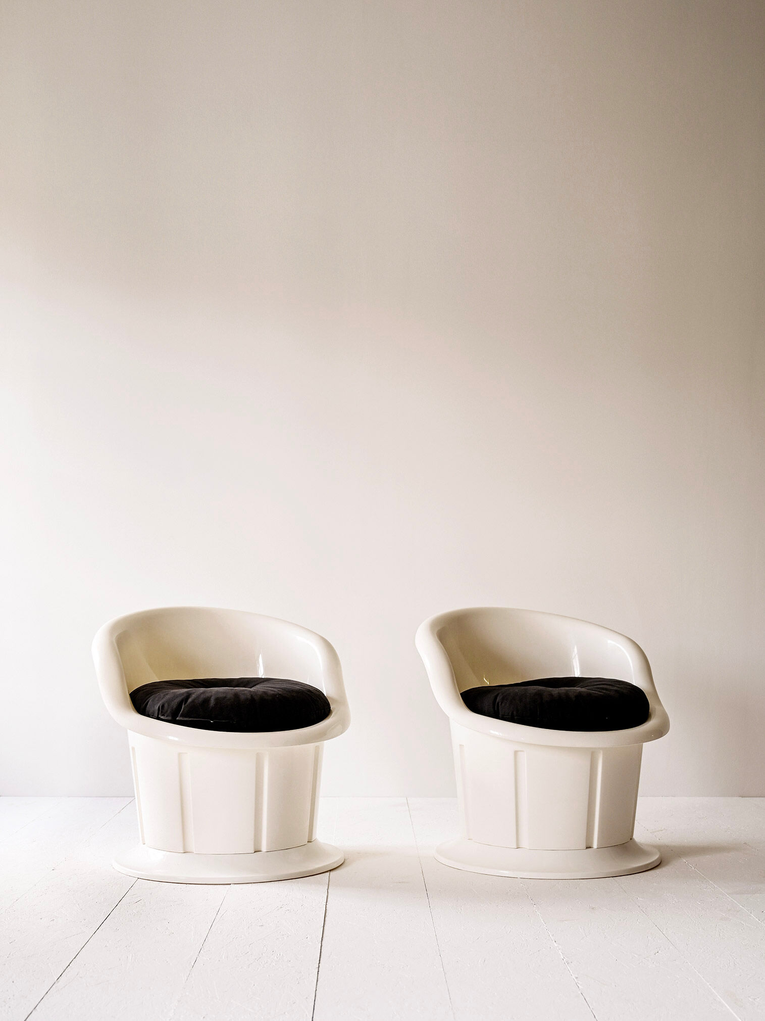 Vintage plastic armchairs