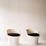 Vintage plastic armchairs