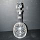 Antique carafe with guilloché spiral decoration – pantograph chemical engraving, circa 1900
