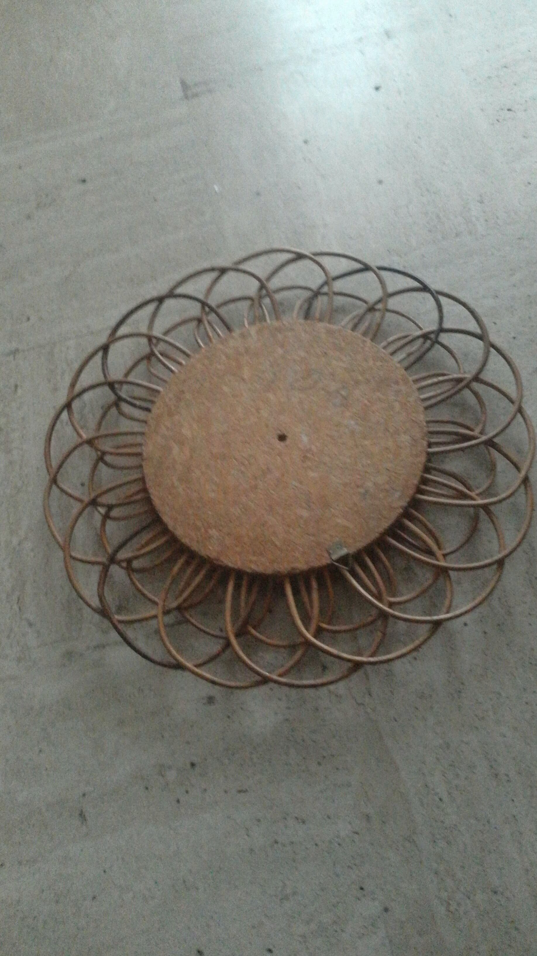 Mirror in rattan years 70