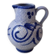 Blue ceramic jug