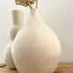Vase blanc en tadelakt