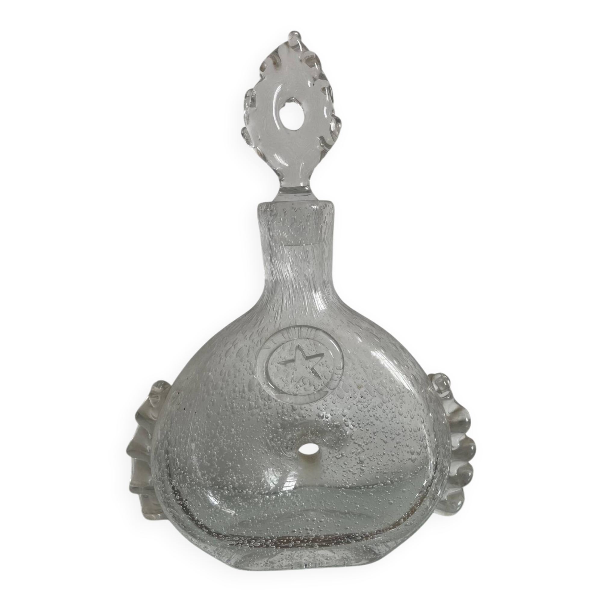 Daum bubble glass carafe