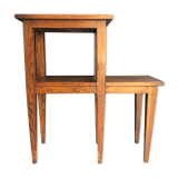 50s oak fifth wheel console