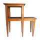 50s oak fifth wheel console