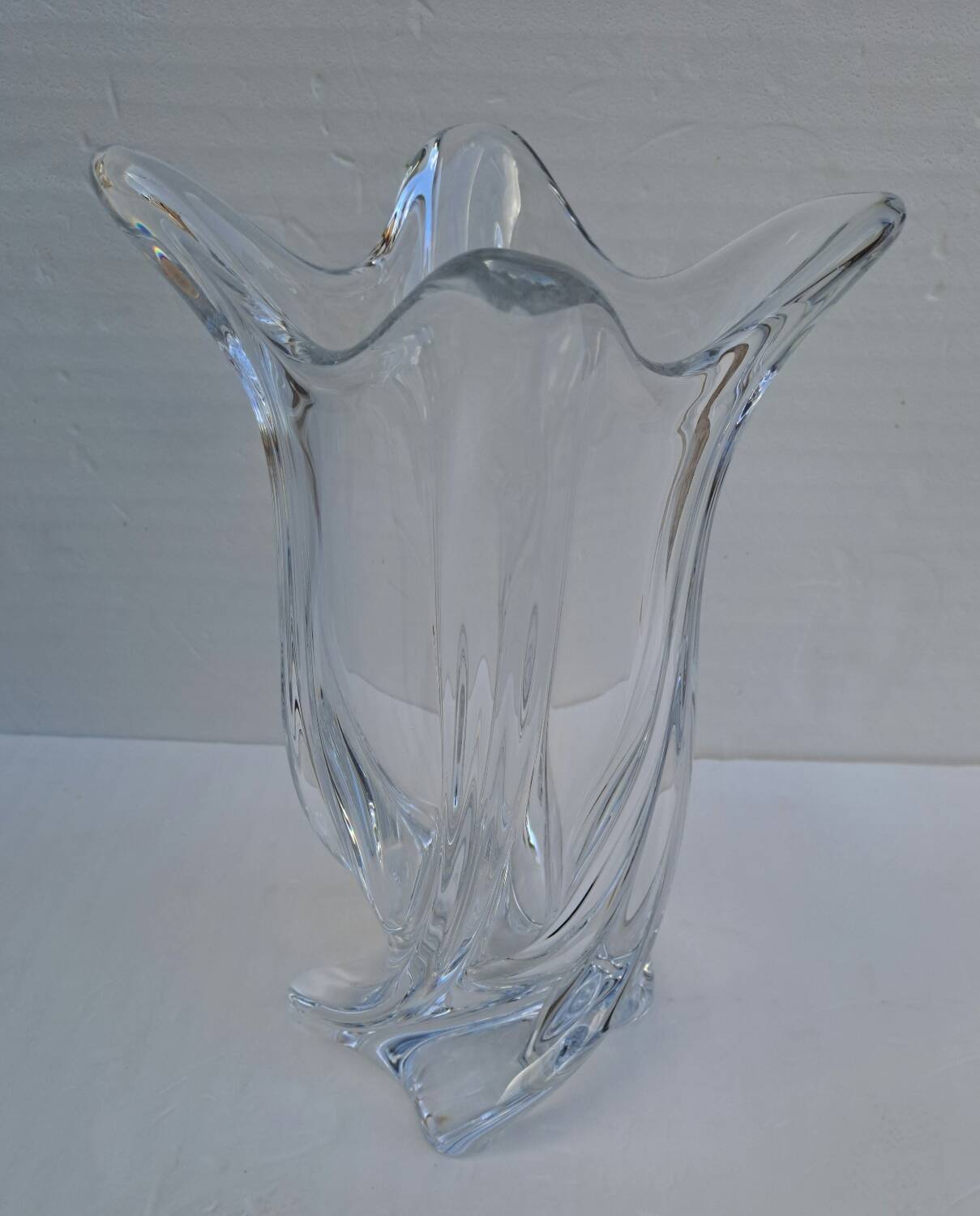 Large Sèvres crystal vase