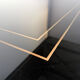Vintage lacquer and brass dining table, 1970s