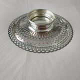 Plat piédouche métal argenté