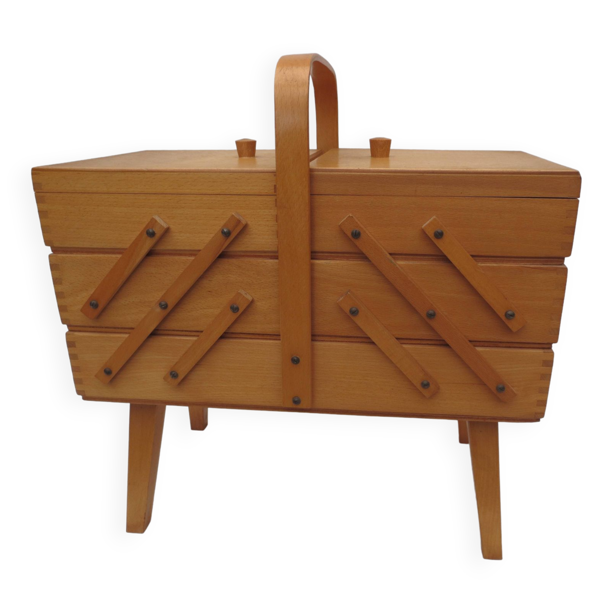 Nice-sized worker, in light varnished wood