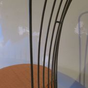 Mid century cast iron garden chair