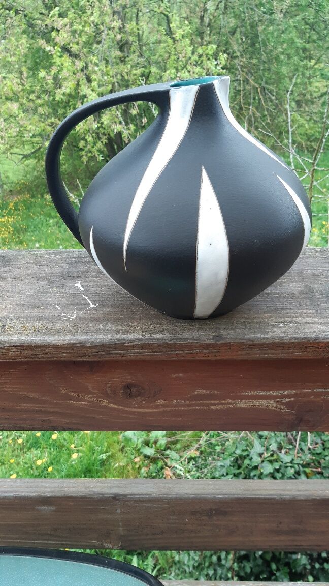 Vase céramique "Mont blanc" par Kurt Tschörner pour Ruscha années 70