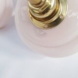 Swan neck and glass globe wall lights