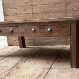 Burmese teak coffee table