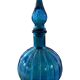 Carafe à décanter vintage en verre Empoli avec bouchon, Italie, années 1960