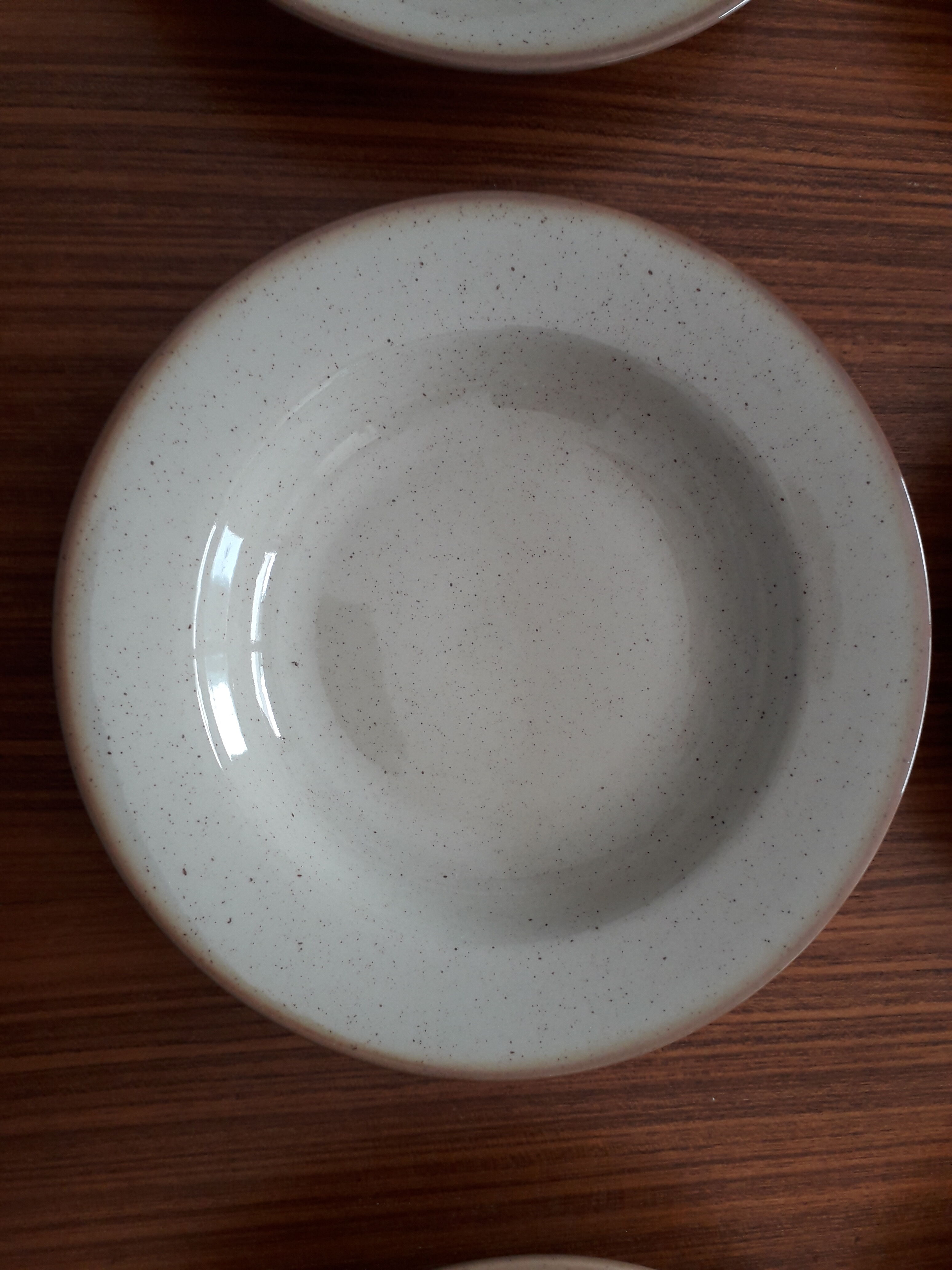 6 assiettes creuses tulowice en grès