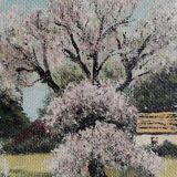 Painting on wood signed