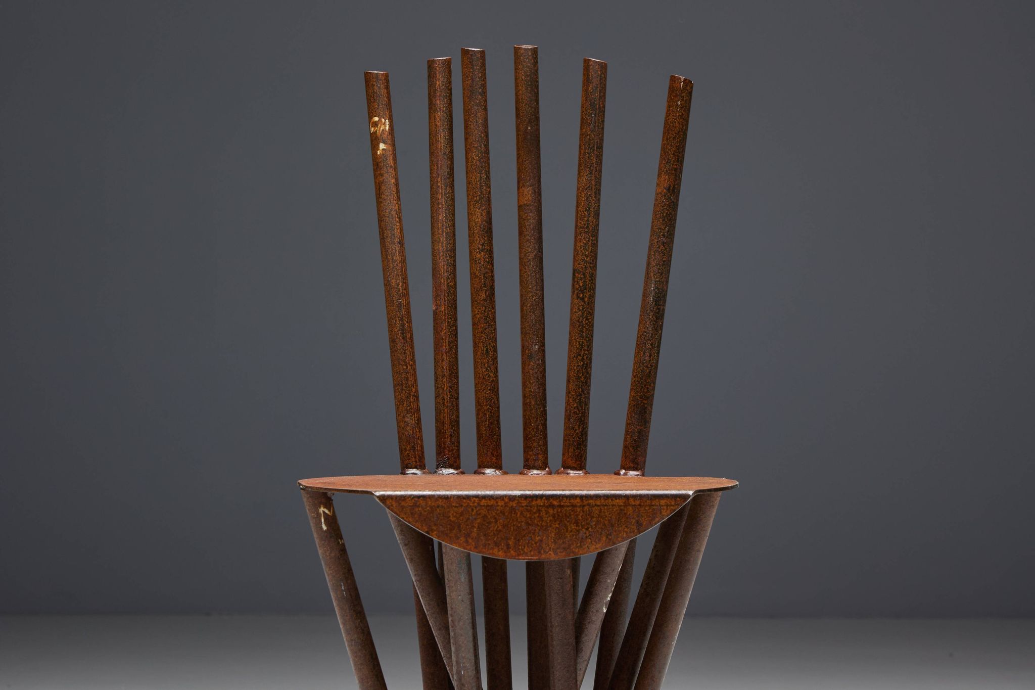 Industrial Wabi Sabi Primitive Chairs, France, 1950s