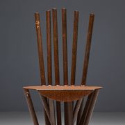 Industrial Wabi Sabi Primitive Chairs, France, 1950s