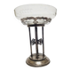 Art Deco Polish silver crystal bowl on stand, 1930s