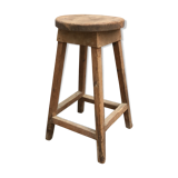 Wooden workshop stool in its juice