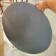Oval beveled mirror 97x80cm
