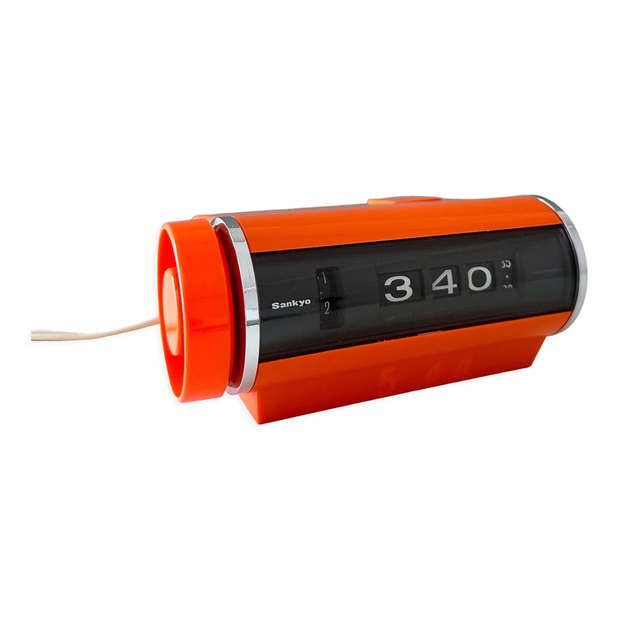 Sankyo 401 réveil orange années 70