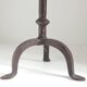 Brutalist wrought iron candle holder