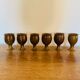 Set of 6 stoneware glasses