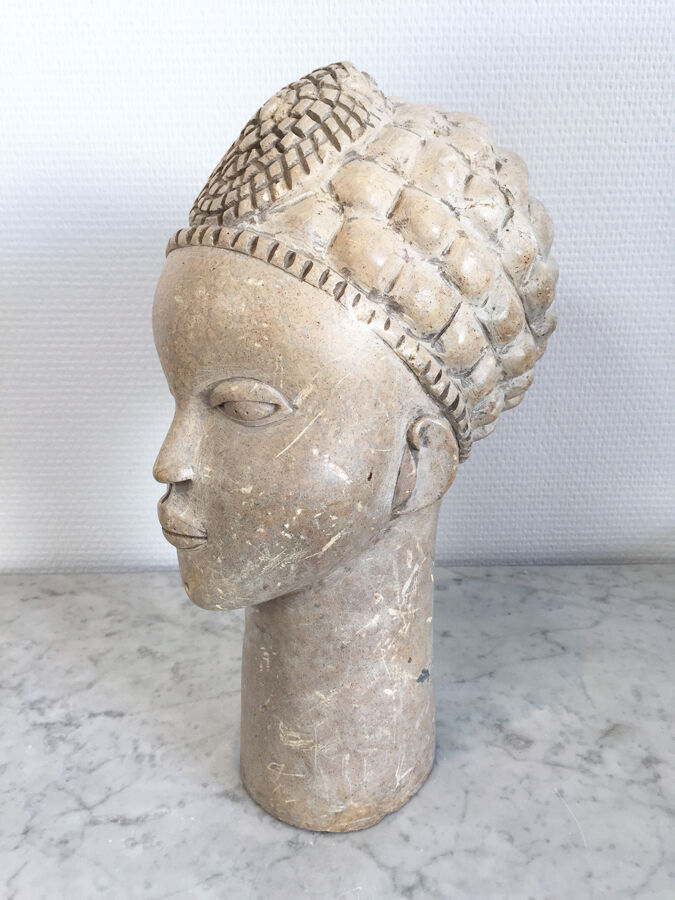 African stone head, early 20th