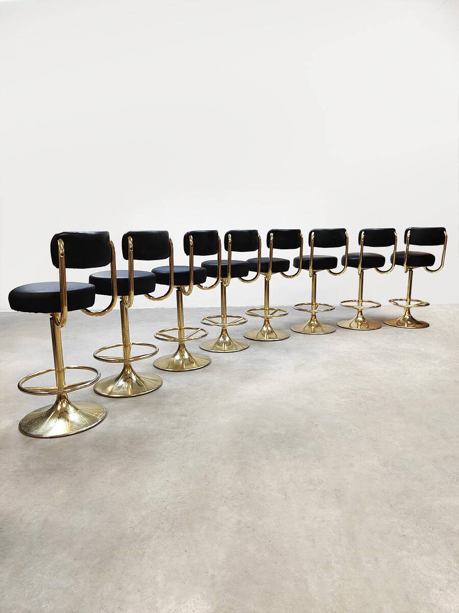 Swedish vintage design bar stools Borje Johanson