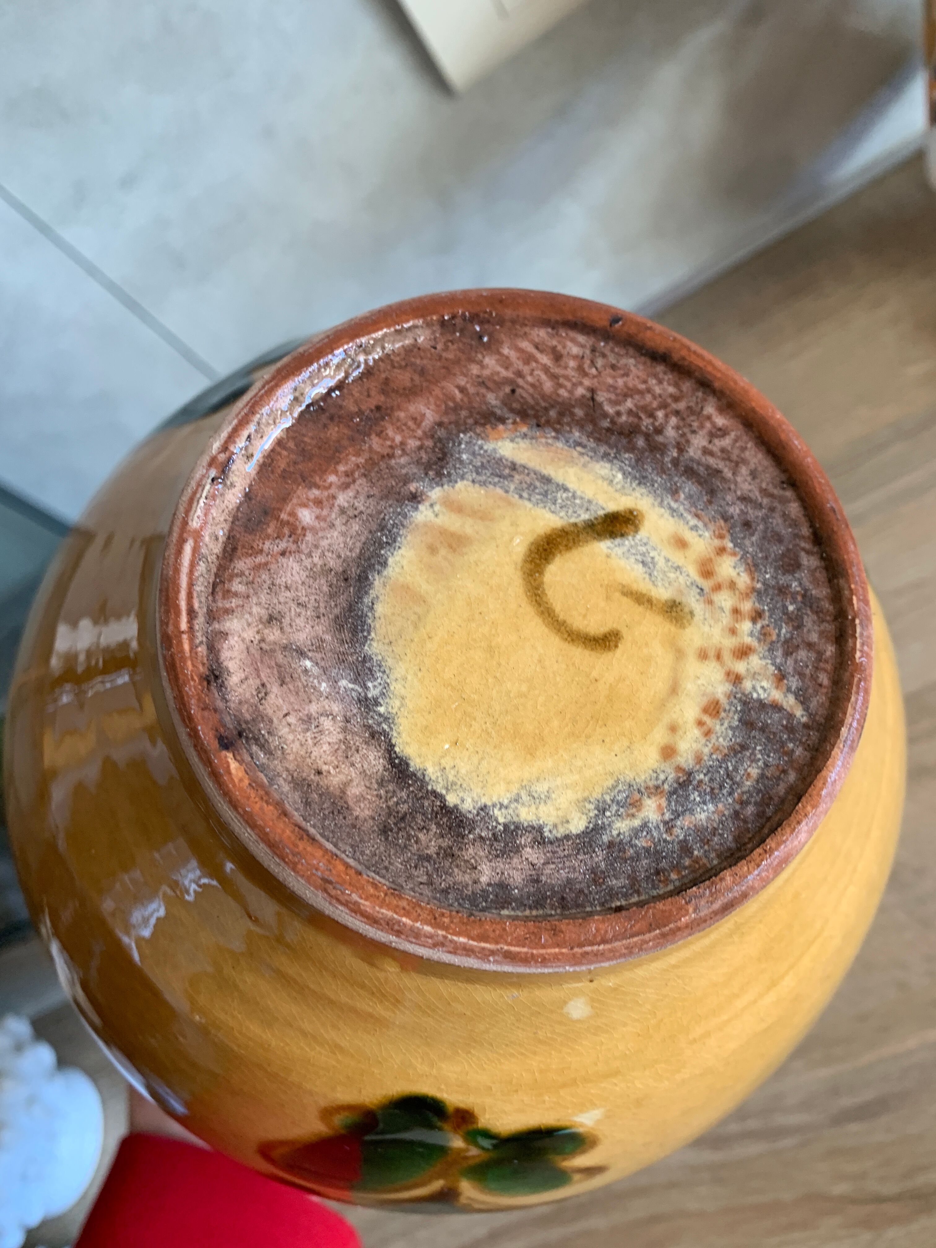 Savoyard vase in glazed ceramic