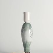 Scandinavian Modern Ceramic Butterfly Motif Table Lamp by Tilgmans, Sweden 1960