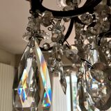 Crystal chandelier diamond cut 9 fires 1880