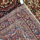 Handmade antique Persian Sarouk rug 3.1' x 5.2' (94cm x 158cm) 1900s