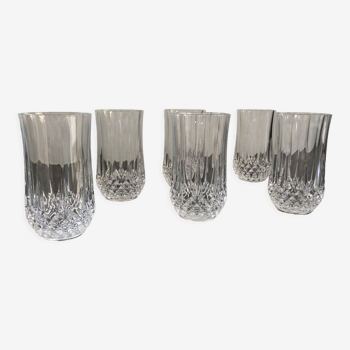 6 crystal aperitif glasses