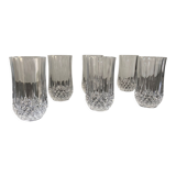 6 verres à apéritif en cristal