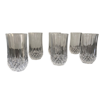 6 crystal aperitif glasses