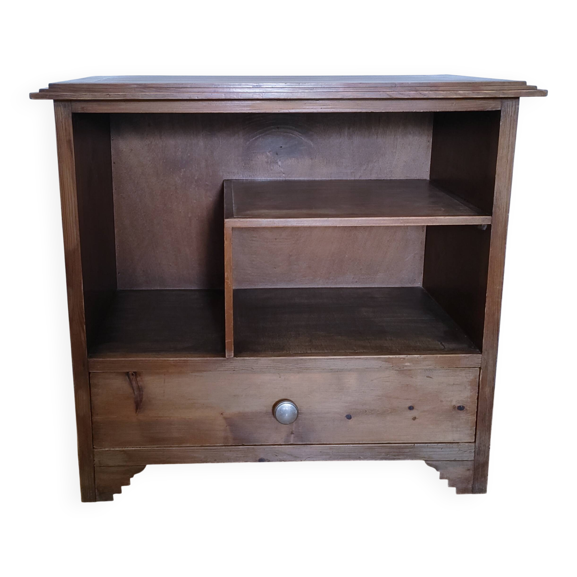 mid-20th century pine drawer shelf