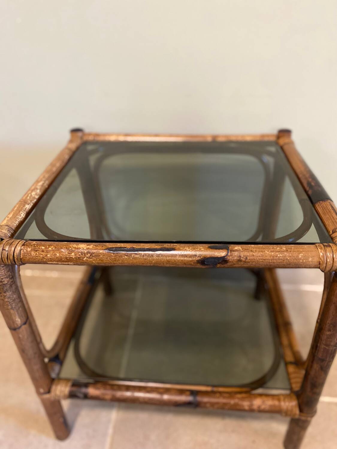 Rattan coffee table