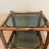 Table basse en rotin
