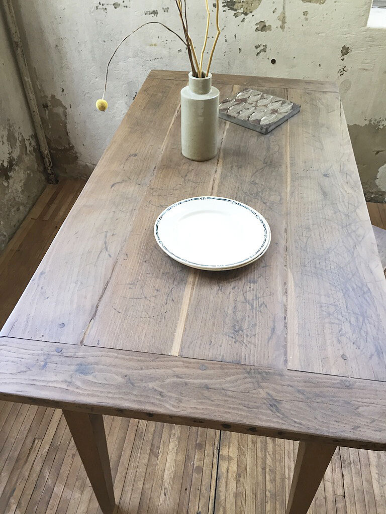 Oak farm table