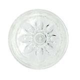 Transparent wine glasses