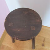 Wooden tripod stool