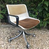 Pair of office chairs Modus Osvaldo Borsani edited by Tecno