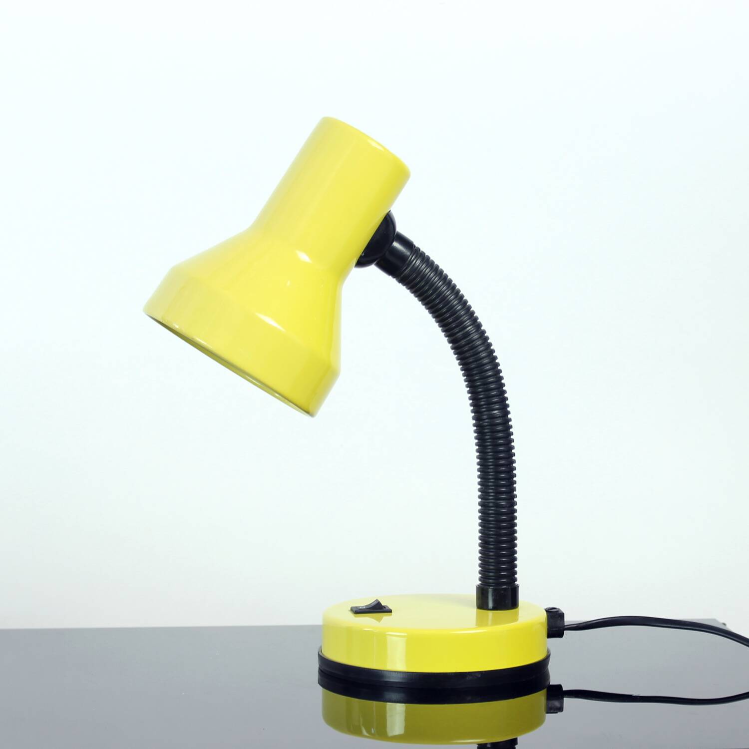 Yellow Rendi "Baby 2" Adjustable Desk Lamp, Czechoslovakia 1990s