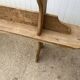Pair of solid oak wood farmhouse benches 250cm rustic 1900