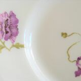 Plat Limoges B&Cie ancien decor fleurie