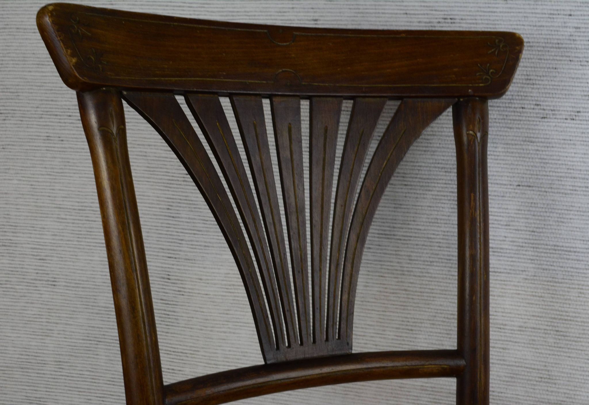 Pair of Thonet chairs with palmette Art Deco. Model 221.
